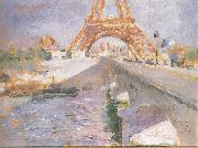 Carl Larsson The Eiffel Tower Under Construction Germany oil painting artist